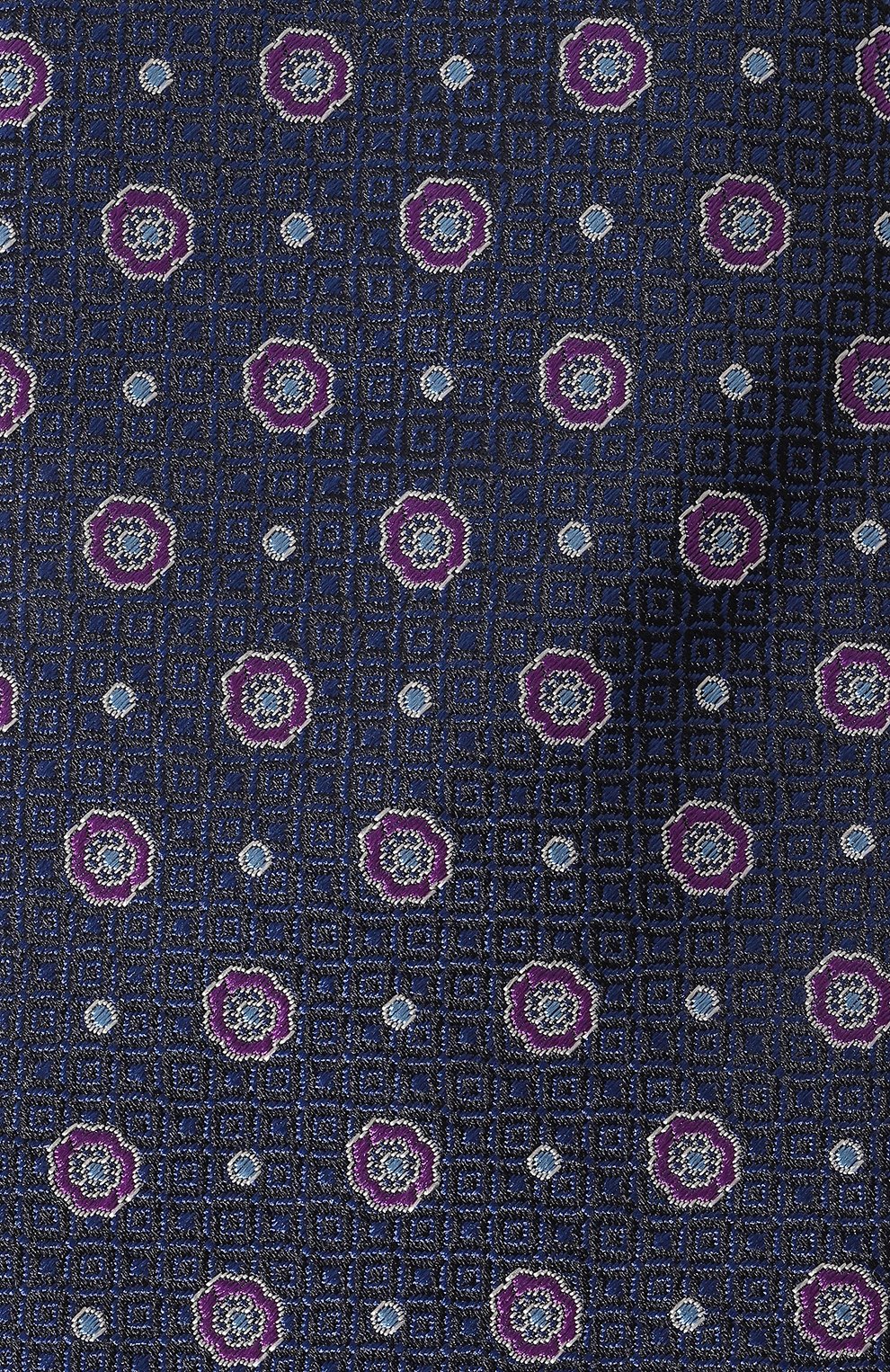 Шелковый галстук CANALI темно-синего цвета по цене 17600 руб., арт. 18/HJ03715, фото 4 Шелковый галстук CANALI, арт. 18/HJ03715, фото 4