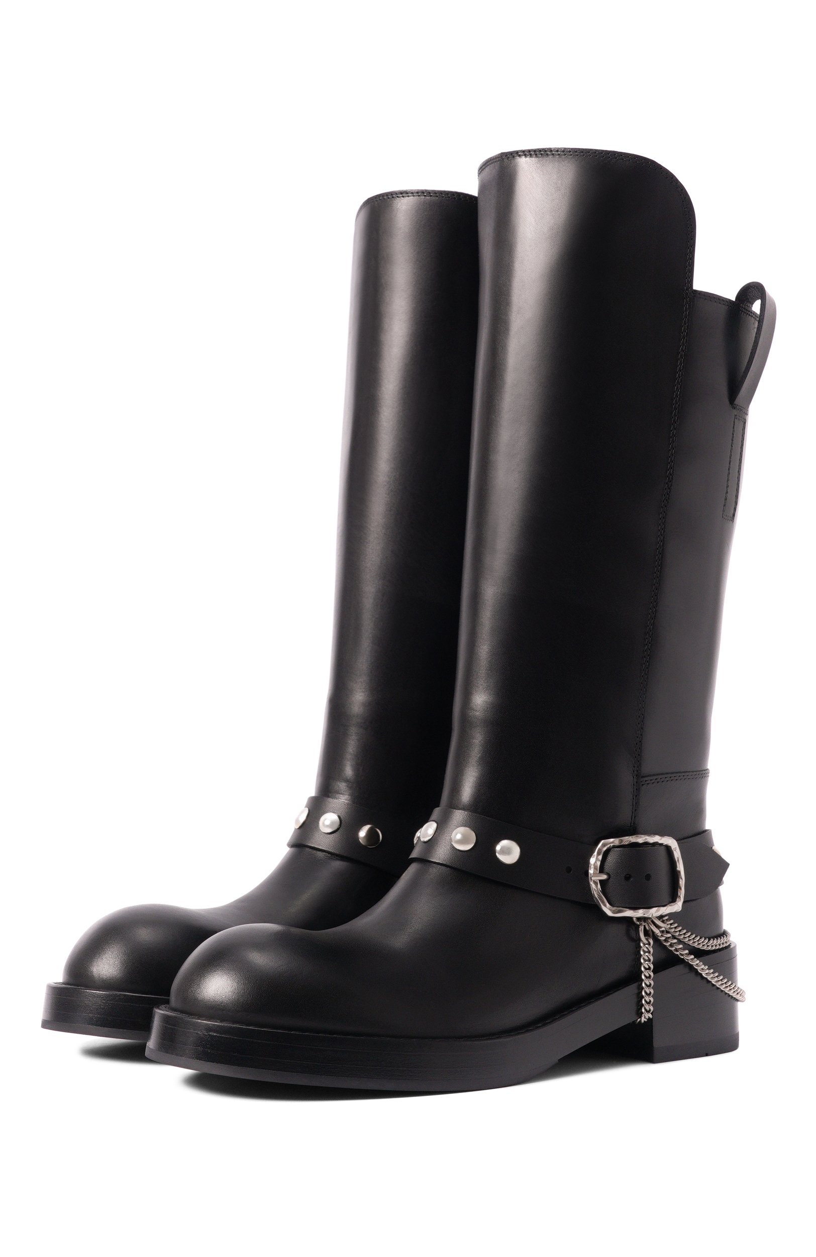 Кожаные сапоги edeed ANN DEMEULEMEESTER, арт. B0014711/LT049, фото 1