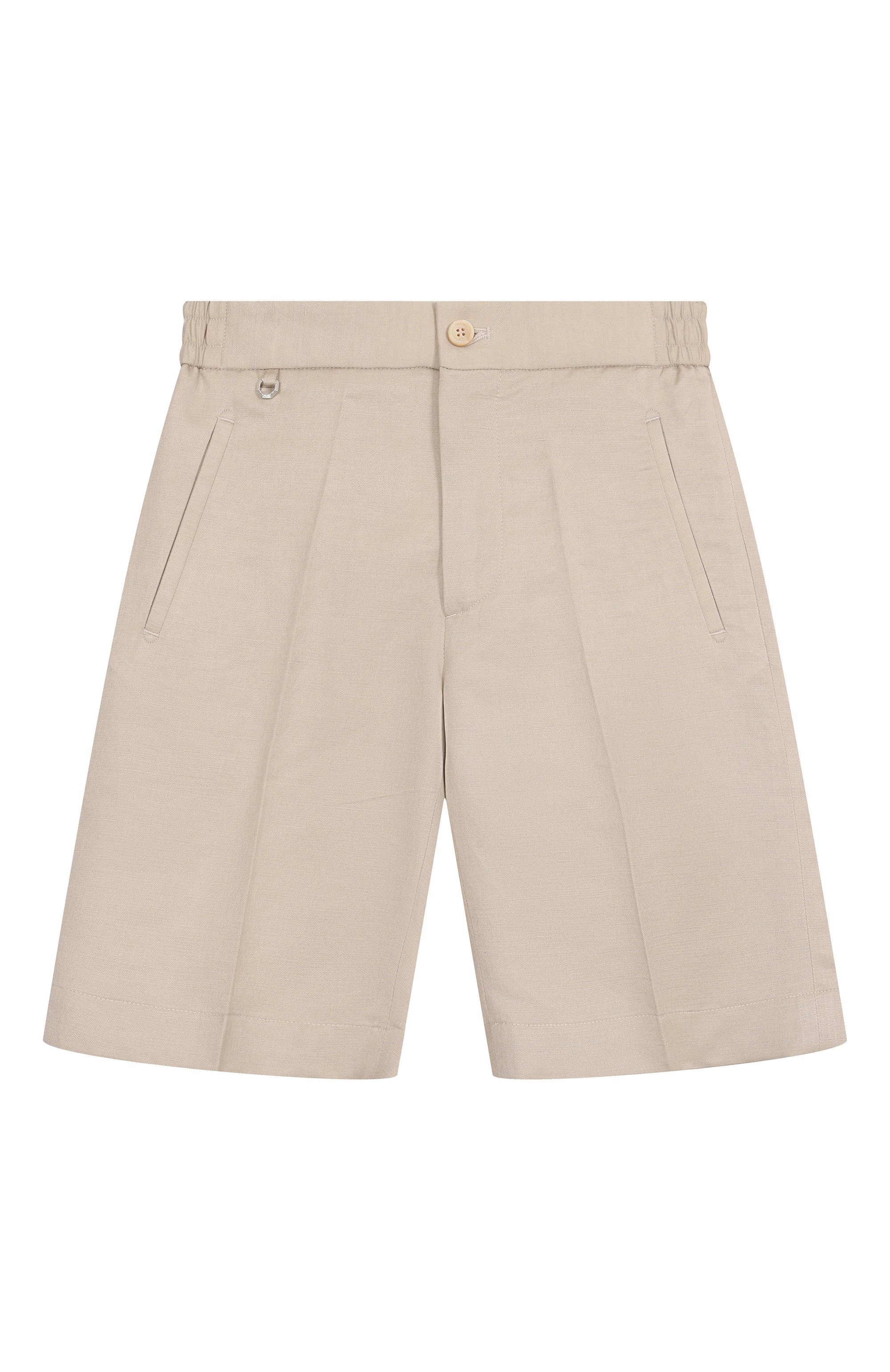Шорты изо льна и шелка STEFANO RICCI JUNIOR светло-бежевого цвета по цене 77250 руб., арт. Y1T5100100/LK001S, фото 1 Шорты изо льна и шелка STEFANO RICCI JUNIOR, арт. Y1T5100100/LK001S, фото 1