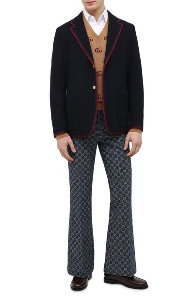 Пиджак из шерсти и хлопка GUCCI, арт. 645195/ZAC3R, фото 2