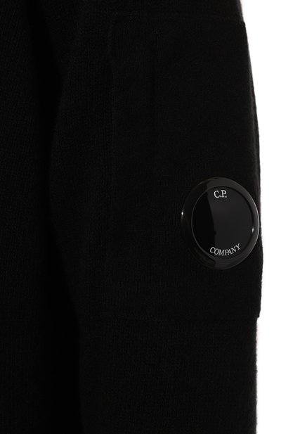 Шерстяной кардиган C.P. COMPANY черного цвета по цене 35150 руб., арт. 17CMKN143A110149A, фото 5 Шерстяной кардиган C.P. COMPANY, арт. 17CMKN143A110149A, фото 5