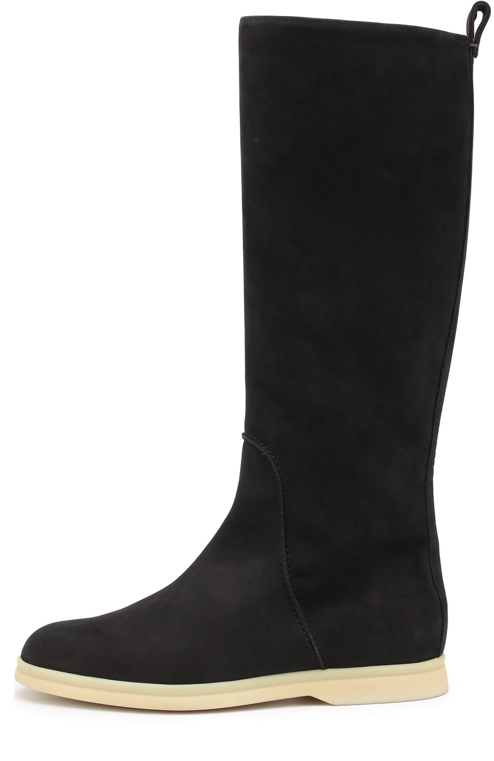 Сапоги из нубука на контрастной подошве LORO PIANA темно-серого цвета по цене 159000 руб., арт. FAG3617, фото 3 Сапоги из нубука на контрастной подошве LORO PIANA, арт. FAG3617, фото 3