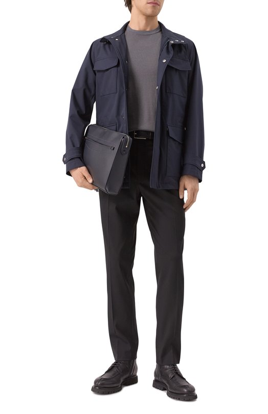 Джемпер из шелка и хлопка Corneliani 25M550-2525165 Серый  25M550-2525165 Фото 2