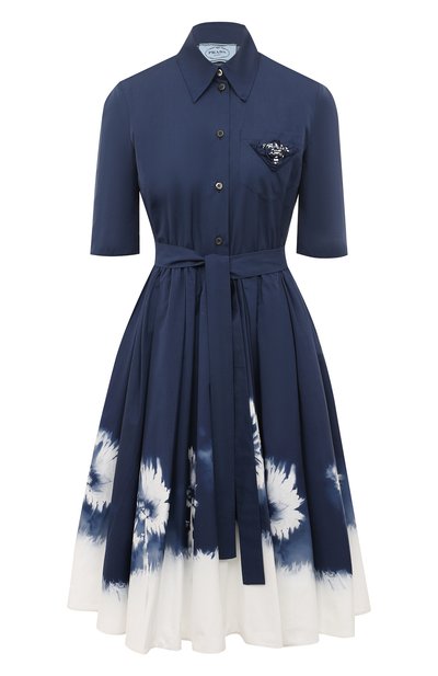 Женское хлопковое платье PRADA, арт. P3E24R-1Y1V-F057L-211