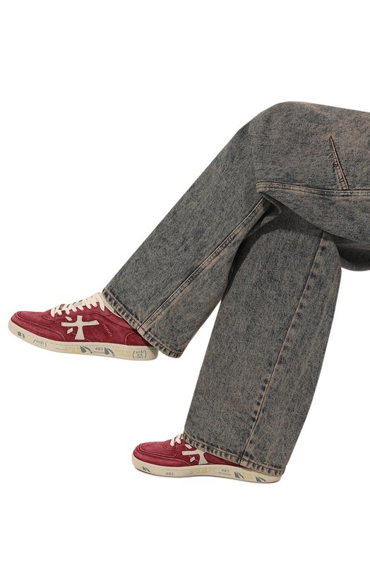 Замшевые кеды Bskt Clay Premiata BSKTCLAD/VAR 6923 Красный  BSKTCLAD/VAR 6923 Фото 3