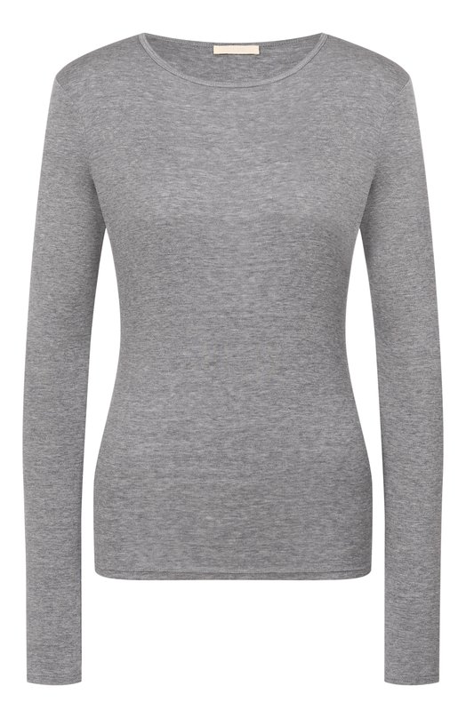 Лонгслив из шелка и хлопка 12 STOREEZ 135744 Серый 135744