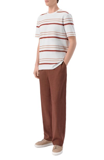 Брюки изо льна и вискозы HINNOMINATE, арт. HMABM01552, фото 2