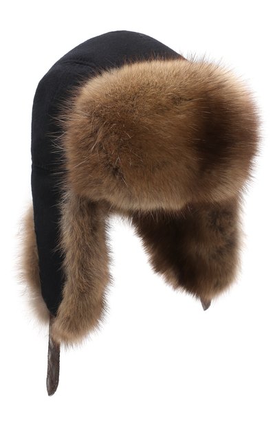 Шапка-ушанка с отделкой из меха соболя FURLAND, арт. 0017114210005100005, фото 1