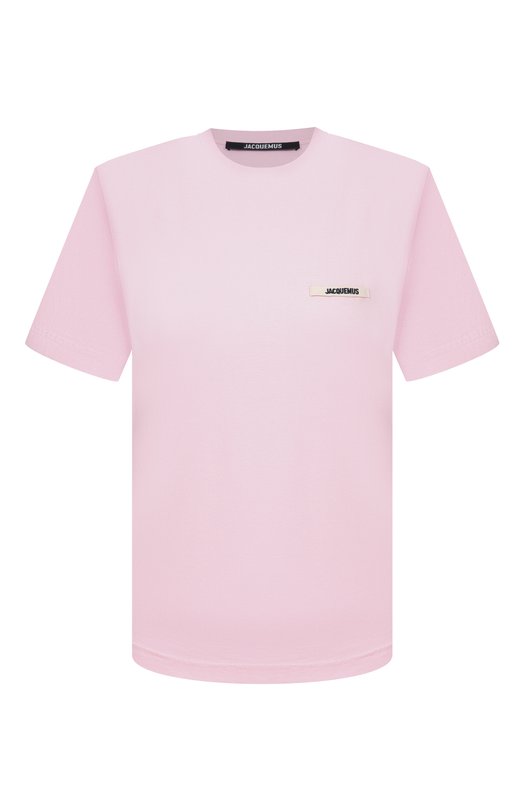 Хлопковая футболка Jacquemus 25HTSM00133/AJ00226 Розовый 25HTSM00133/AJ00226