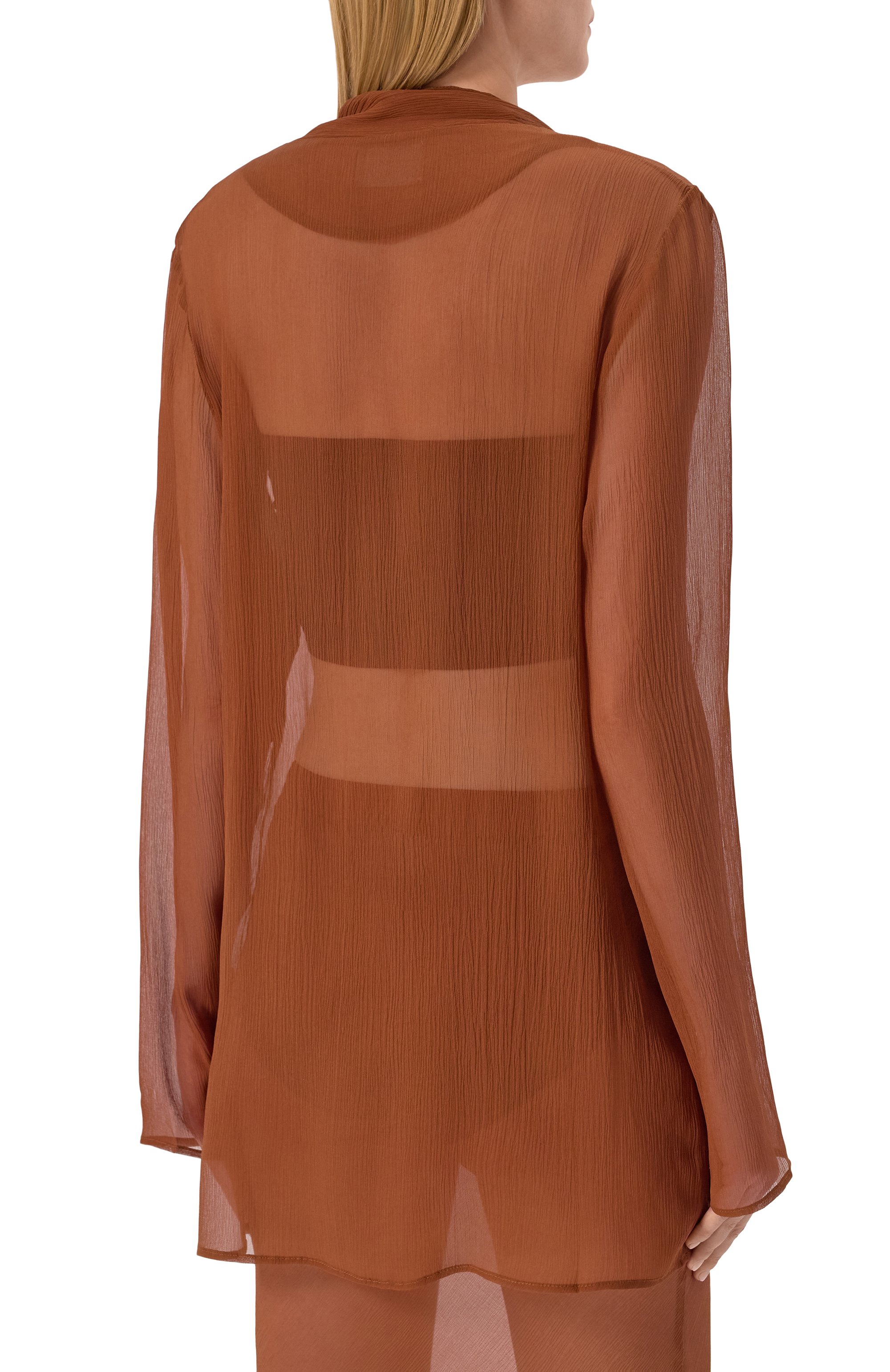 Шелковая блузка ALBUS LUMEN, арт. AL.RT25.001.BL0USE, фото 4