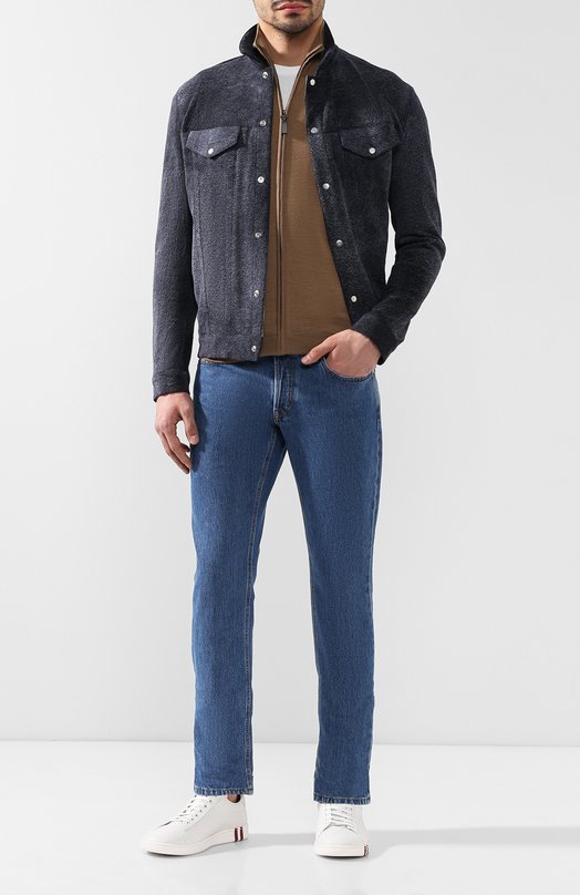 Шерстяной кардиган Brioni UMT20L/0ZK18 Бежевый  UMT20L/0ZK18 Фото 2