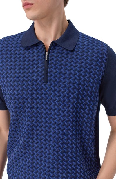 Поло из шелка и хлопка ZILLI, арт. KZP002M0145VMEXC0, фото 5