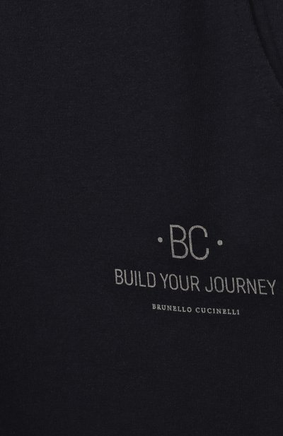 Хлопковые брюки BRUNELLO CUCINELLI темно-синего цвета по цене 36700 руб., арт. BD847E318B, фото 3 Хлопковые брюки BRUNELLO CUCINELLI, арт. BD847E318B, фото 3