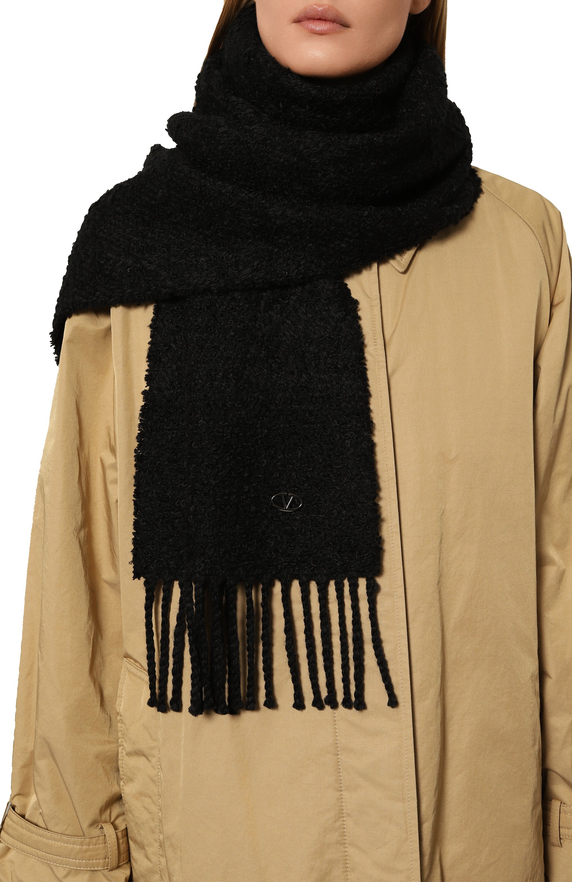 Шерстяной шарф VALENTINO, арт. 5W0ER028/BWA, фото 2