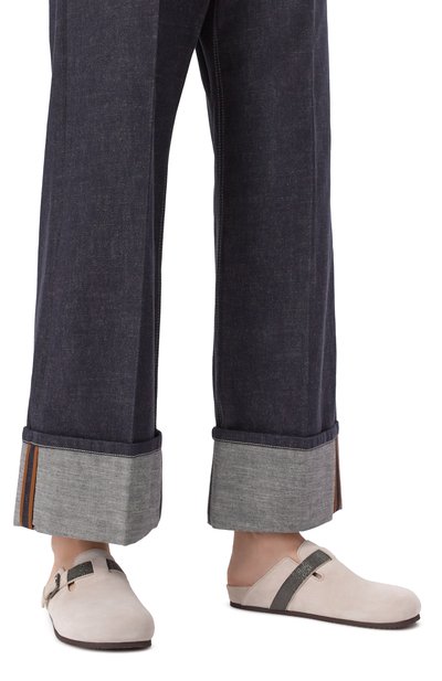 Замшевые сабо BRUNELLO CUCINELLI, арт. MZSFG2479P, фото 3