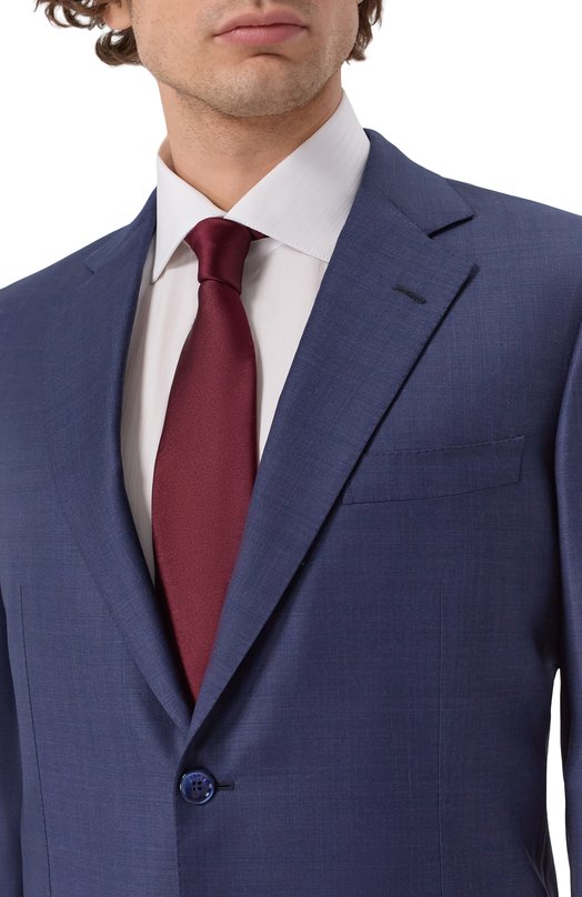 Шелковый галстук Corneliani 27U302/2720301 Бордовый  27U302/2720301 Фото 2