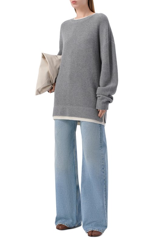 Свитер из шерсти и кашемира Aya Muse AMSS2563 Серый  AMSS2563 Фото 2