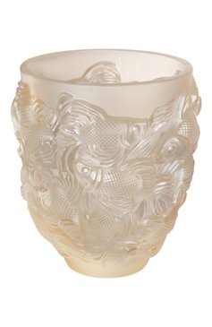 Ваза rosetail LALIQUE золотого цвета, арт. 10684600 | Фото 1 (Интерьер_коллекция: Aquatique; Ограничения доставки: fragile-2)