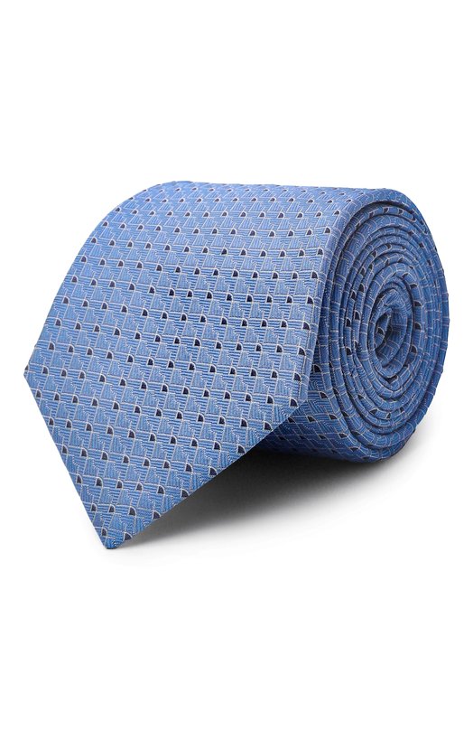Шелковый галстук Canali 18/HJ04560 Голубой 18/HJ04560