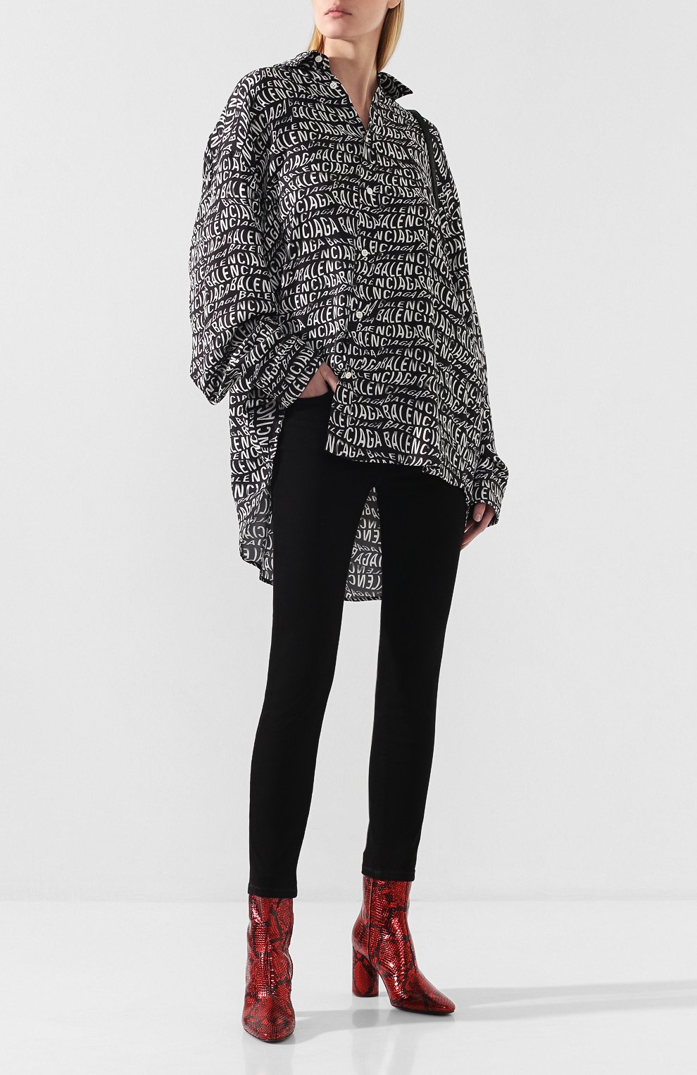 Кожаные ботильоны BALENCIAGA, арт. 591011/WA9L0, фото 2