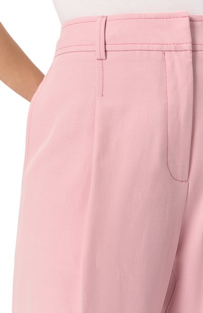 Брюки из хлопка и лиоцелла BOSS ORANGE, арт. 50546207, фото 5