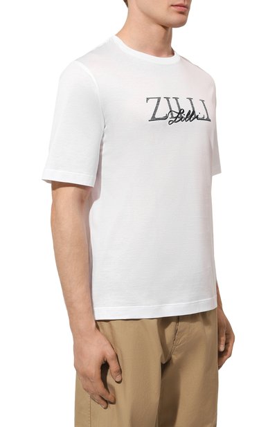 Хлопковая футболка ZILLI, арт. TSR02AM0110VZF173, фото 3