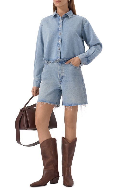 Джинсовая рубашка Frame Denim 7003967 Голубой  7003967 Фото 2