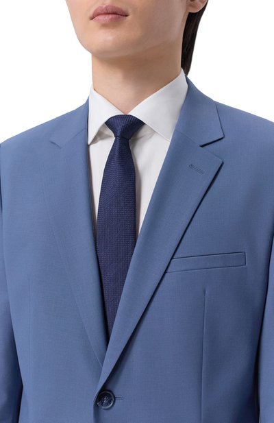 Галстук из шелка и льна CANALI, арт. 18/HJ04592, фото 2