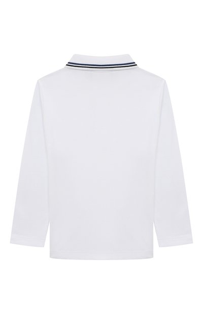 Хлопковое поло EMPORIO ARMANI белого цвета по цене 10600 руб., арт. 8N4FB5/1JPTZ, фото 2 Хлопковое поло EMPORIO ARMANI, арт. 8N4FB5/1JPTZ, фото 2