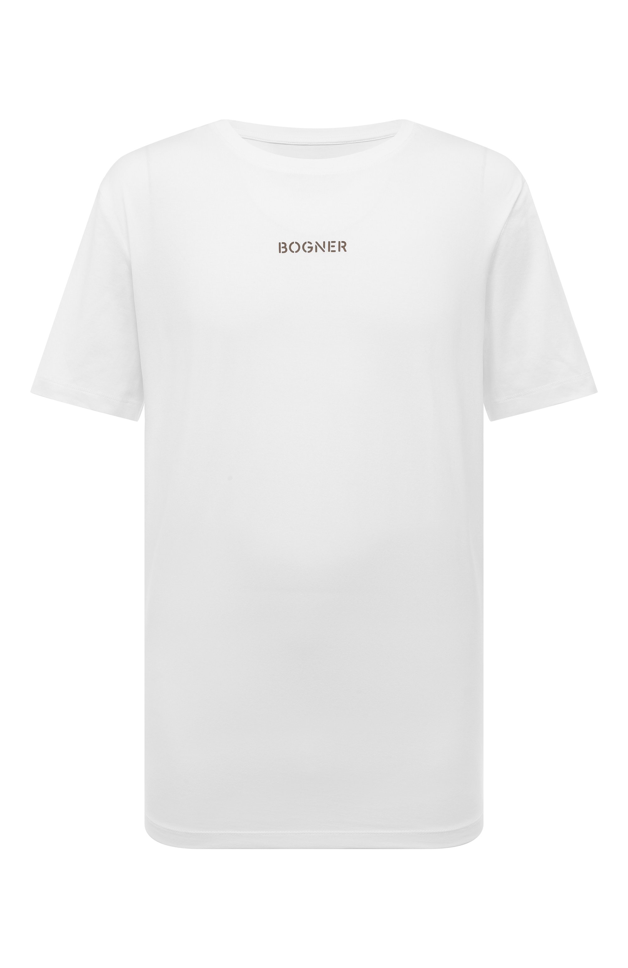 Хлопковая футболка BOGNER белого цвета по цене 11600 руб., арт. 58446604, фото 1 Хлопковая футболка BOGNER, арт. 58446604, фото 1