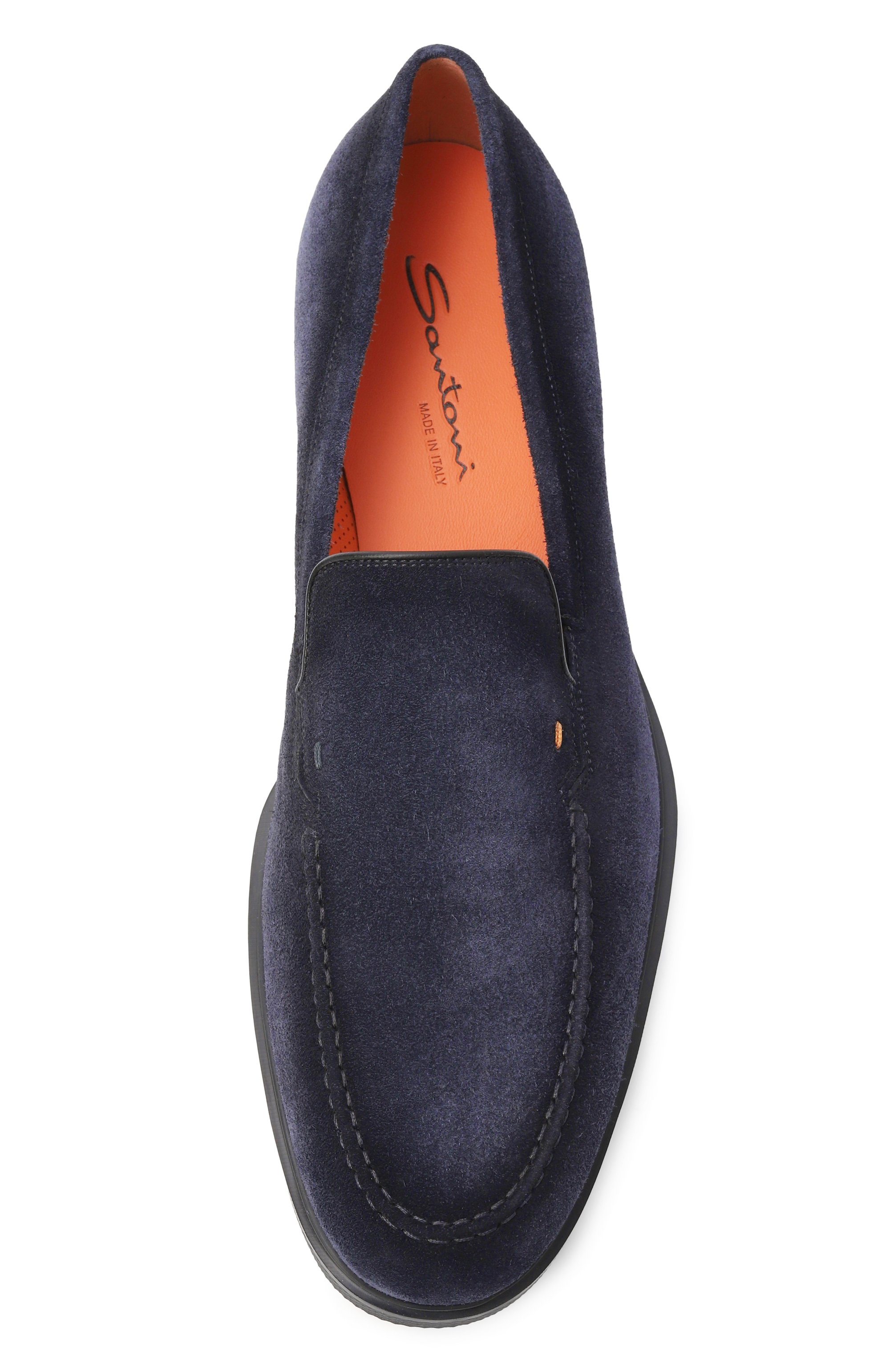 Замшевые лоферы easy on SANTONI, арт. MGEG19032NEAXGEX, фото 6