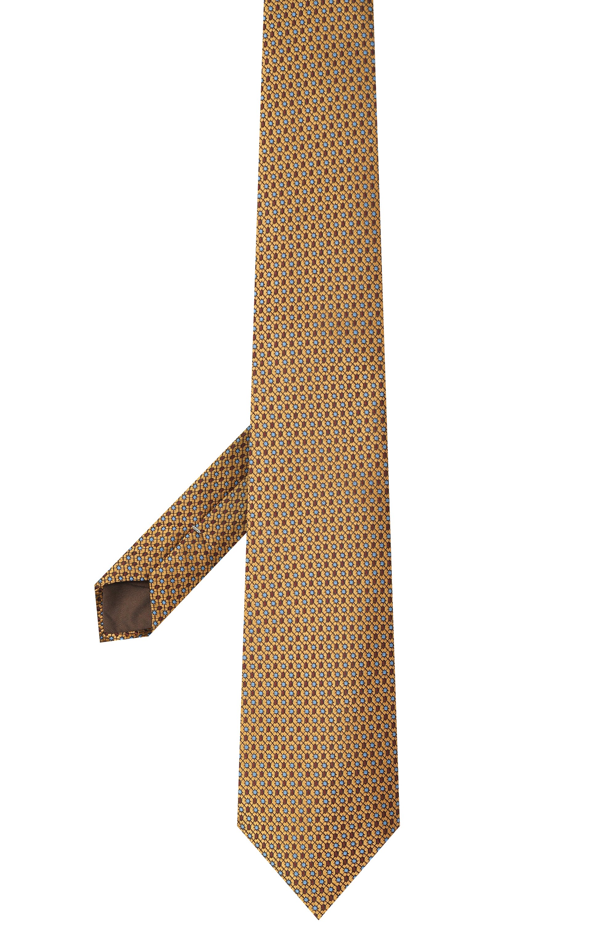 Шелковый галстук CANALI желтого цвета по цене 21000 руб., арт. 18/HJ04406, фото 3 Шелковый галстук CANALI, арт. 18/HJ04406, фото 3