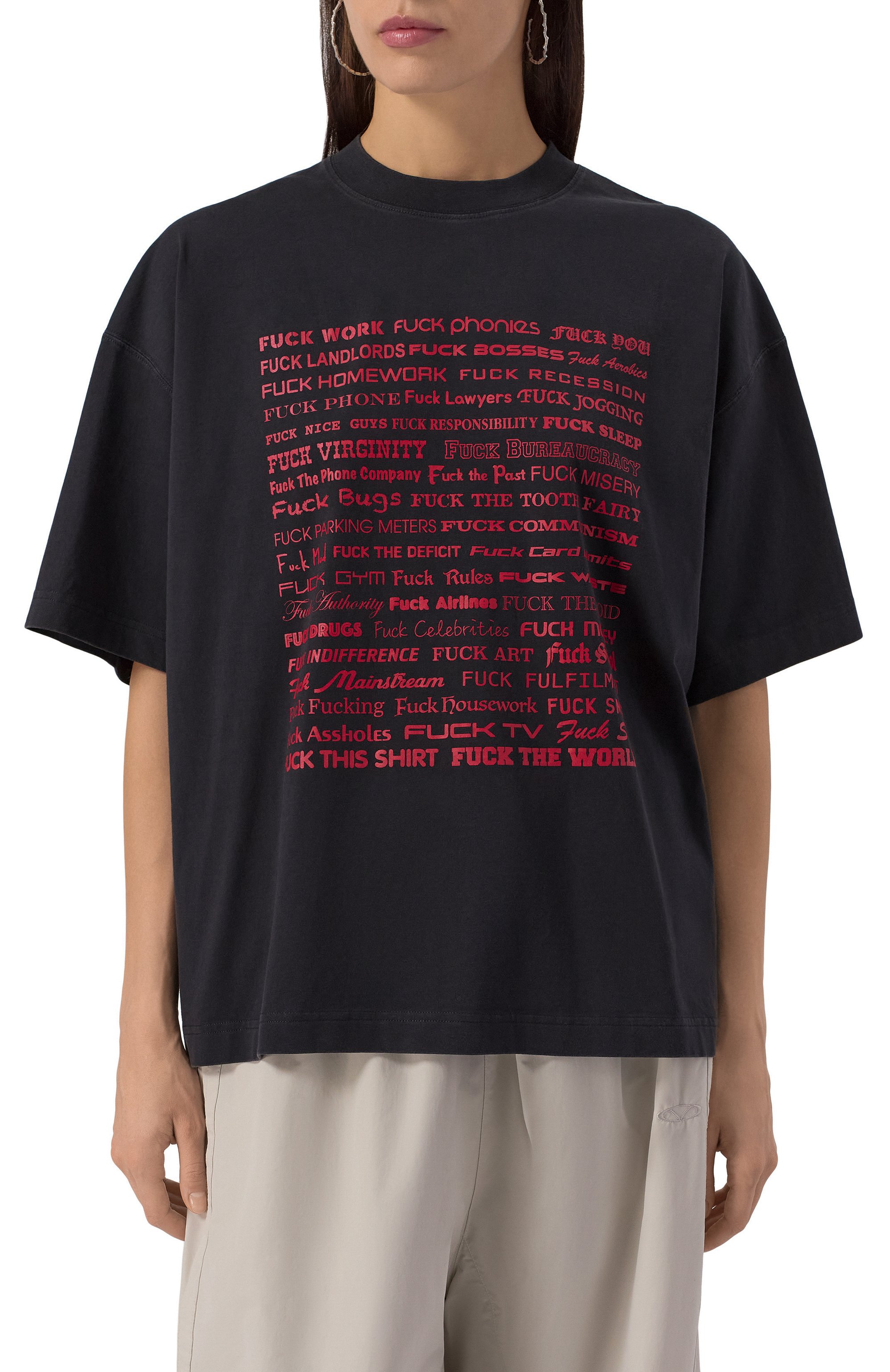 Хлопковая футболка VETEMENTS, арт. UH76TR660B/1000 LIGHT JERSEY, фото 6