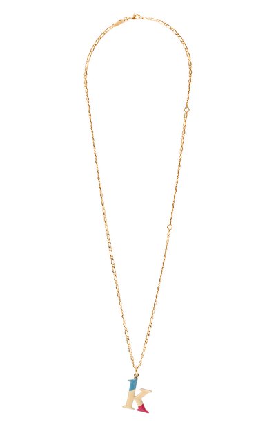 Кулон на цепочке alphabet k CHLOÉ, арт. CHC22SF04KBLQ, фото 1