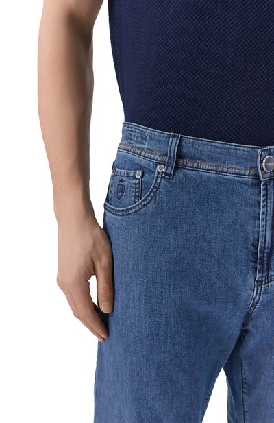 Джинсы roma RICHARD J. BROWN синего цвета по цене 69950 руб., арт. R0MA RZ/T15, фото 5 Джинсы roma RICHARD J. BROWN, арт. R0MA RZ/T15, фото 5