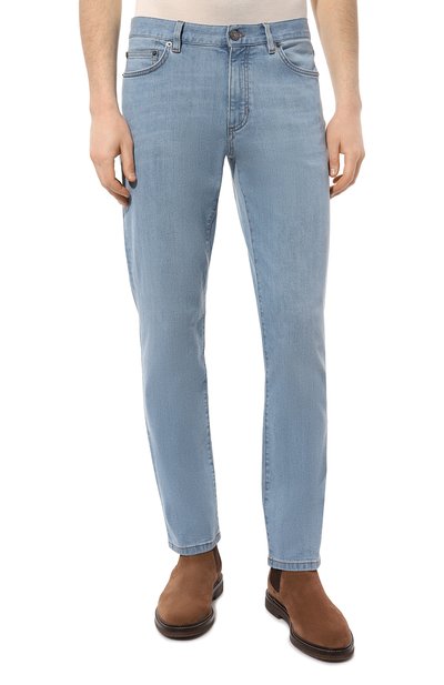 Джинсы ZEGNA голубого цвета по цене 76900 руб., арт. UDI78A7/CITY, фото 3 Джинсы ZEGNA, арт. UDI78A7/CITY, фото 3