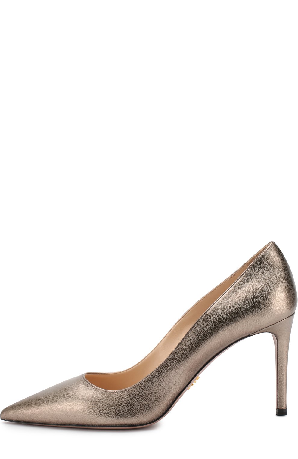 Туфли из металлизированной кожи на шпильке PRADA, арт. 1I834I-04C-F0E04-85, фото 3