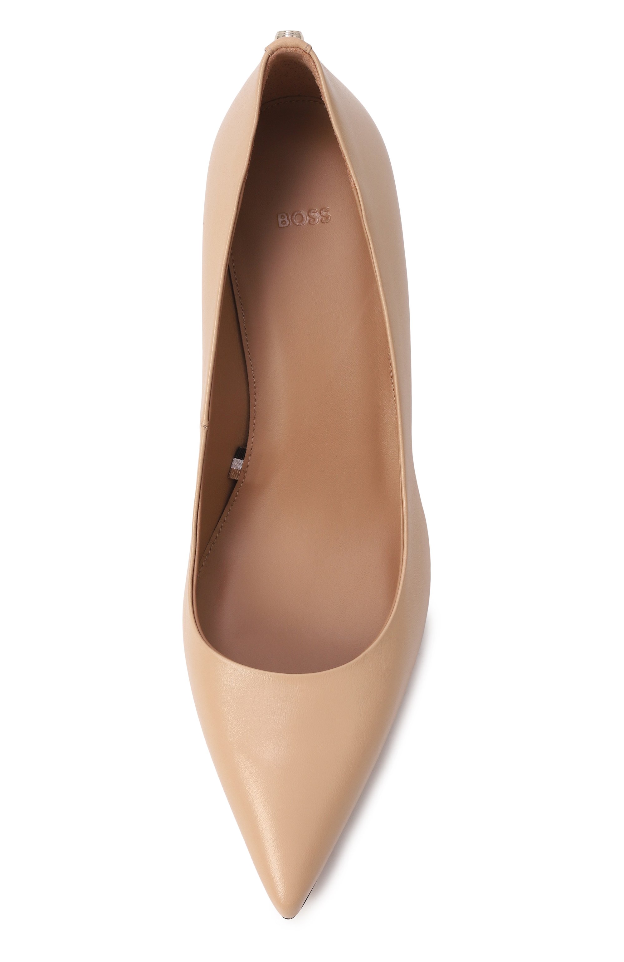 Кожаные туфли janet 70 BOSS бежевого цвета по цене 27550 руб., арт. 50536573, фото 6 Кожаные туфли janet 70 BOSS, арт. 50536573, фото 6