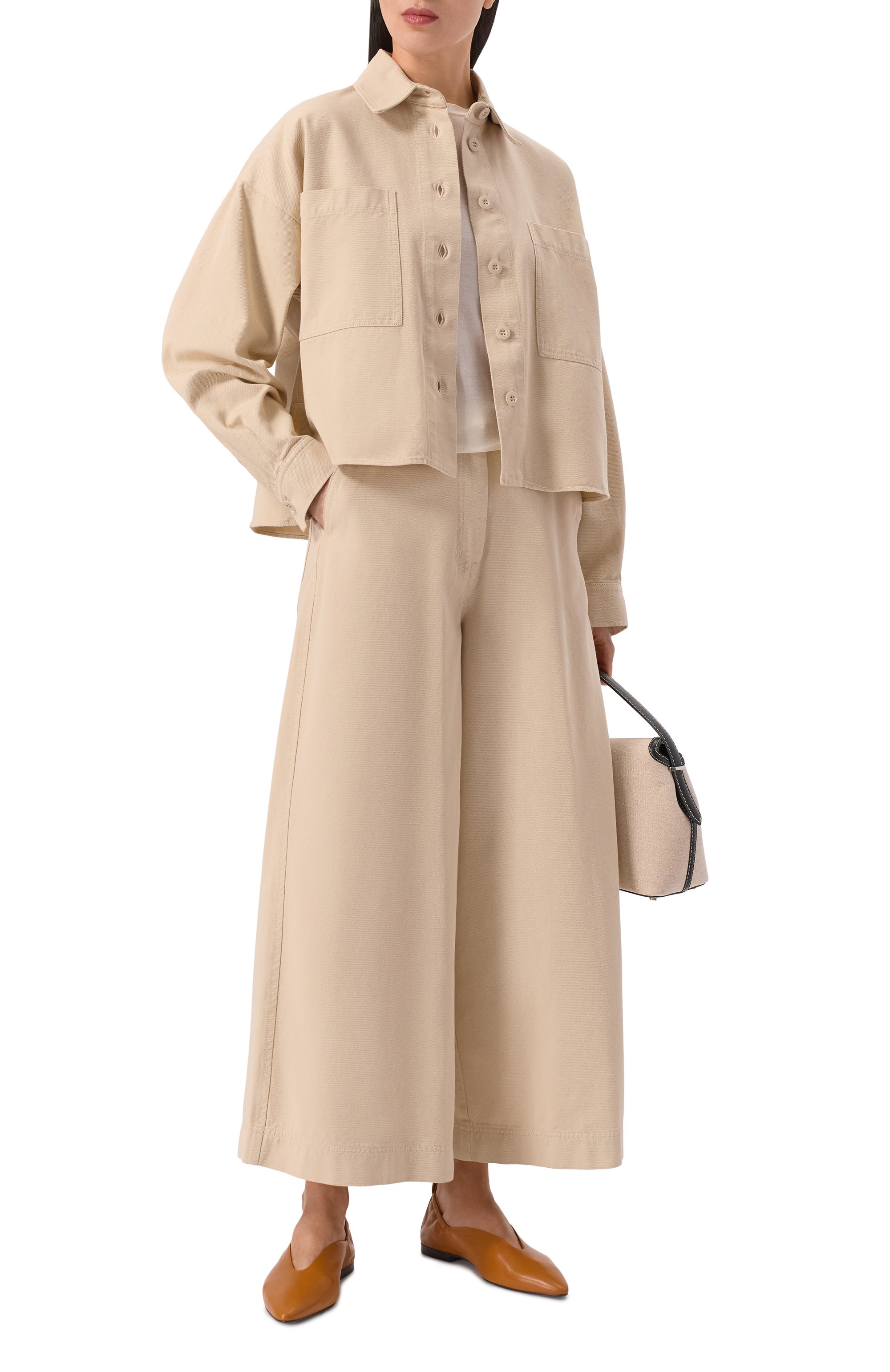 Хлопковые брюки WEEKEND MAX MARA, арт. ARIETE, фото 2