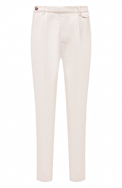 Мужские брюки изо льна и хлопка BRUNELLO CUCINELLI, арт. MP91DE1920