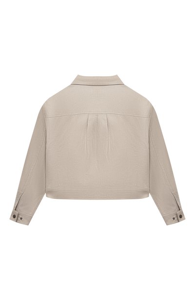 Куртка из хлопка и льна BRUNELLO CUCINELLI, арт. BH500S032A, фото 2