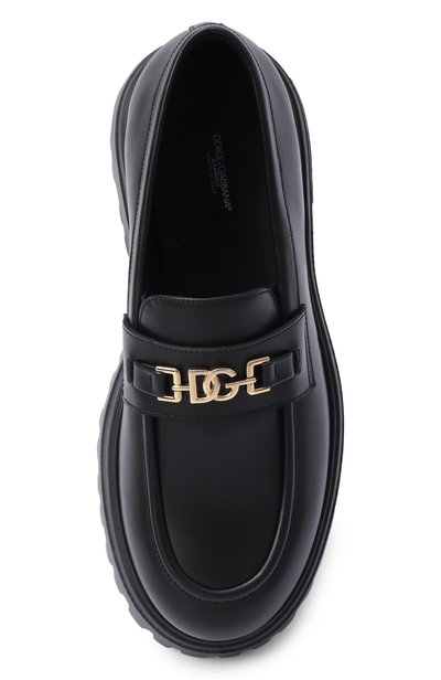 Кожаные лоферы DOLCE & GABBANA, арт. D11351/A1065, фото 4