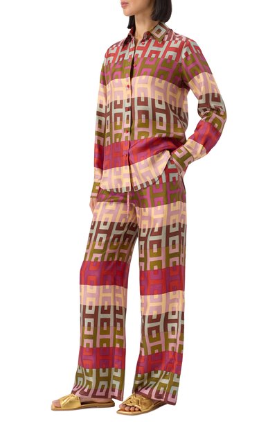 Шелковые брюки LORENA ANTONIAZZI, арт. P2565PA31A/4886, фото 2