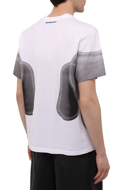 Хлопковая футболка BURBERRY, арт. 8048329, фото 4
