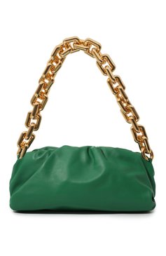 Женская сумка chain pouch BOTTEGA VENETA зеленого цвета, арт. 620230/VCP40 | Фото 6 (Сумки-технические: Сумки через плечо, Сумки top-handle; Размер: medium; Материал: Натуральная кожа; Региональные ограничения белый список (Axapta Mercury): RU; Материал сплава: Проставлено; Драгоценные камни: Проставлено)