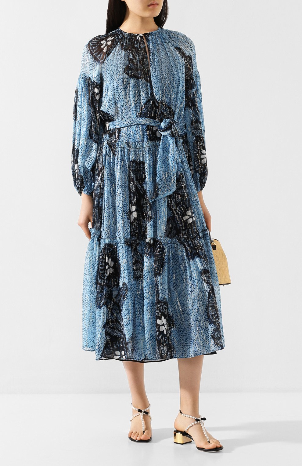 Кожаные босоножки RENE CAOVILLA, арт. C09966-040-C001V001, фото 2