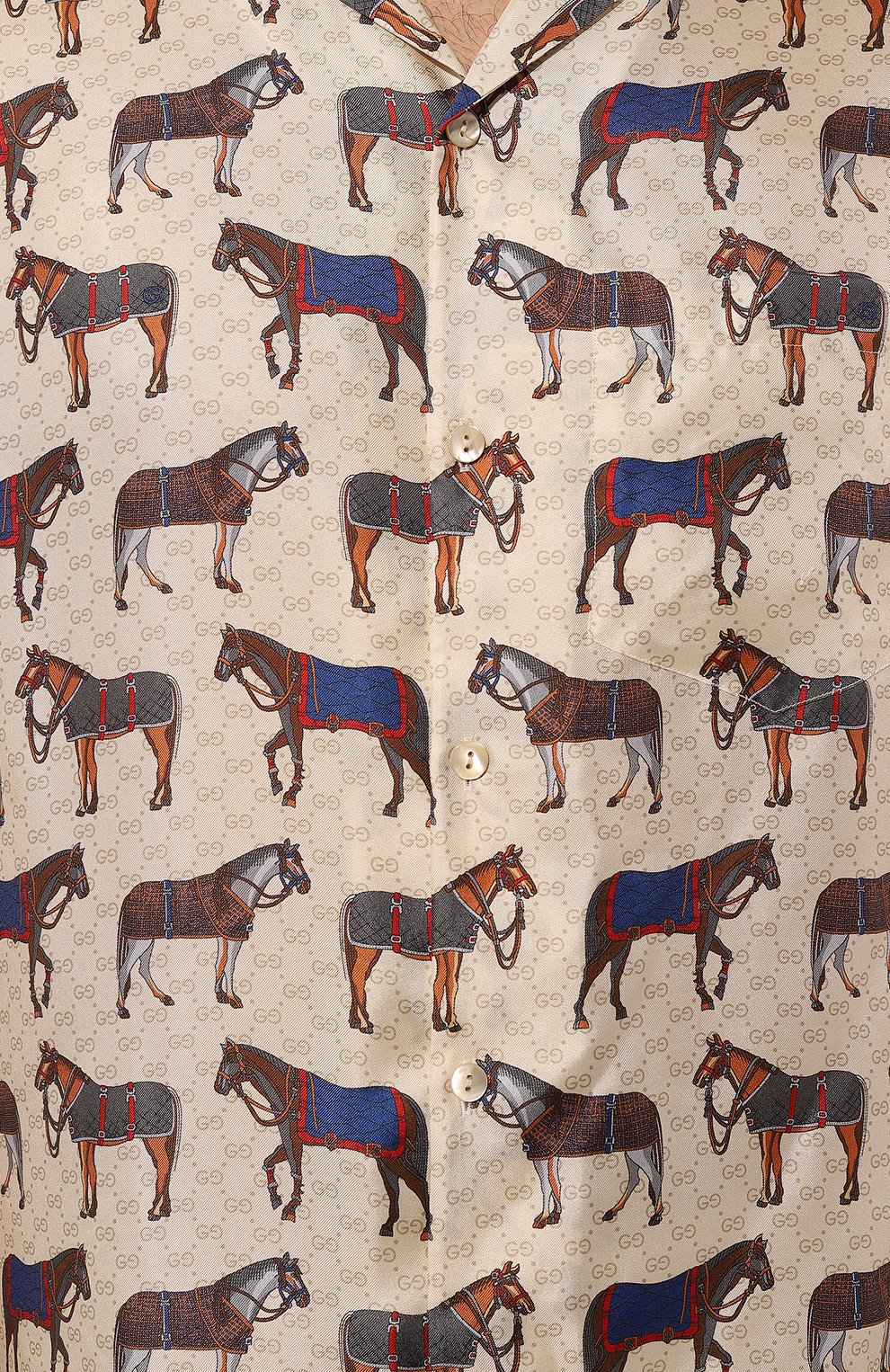 Шелковая рубашка GUCCI, арт. 770432/ZAPEG, фото 5