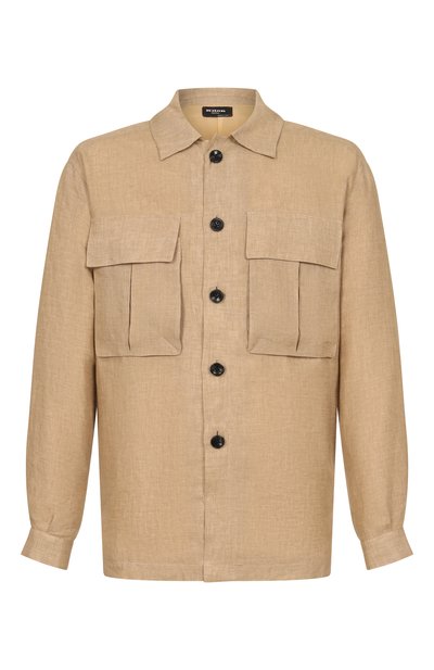 Мужская льняная рубашка KITON, арт. UMC013H0921107