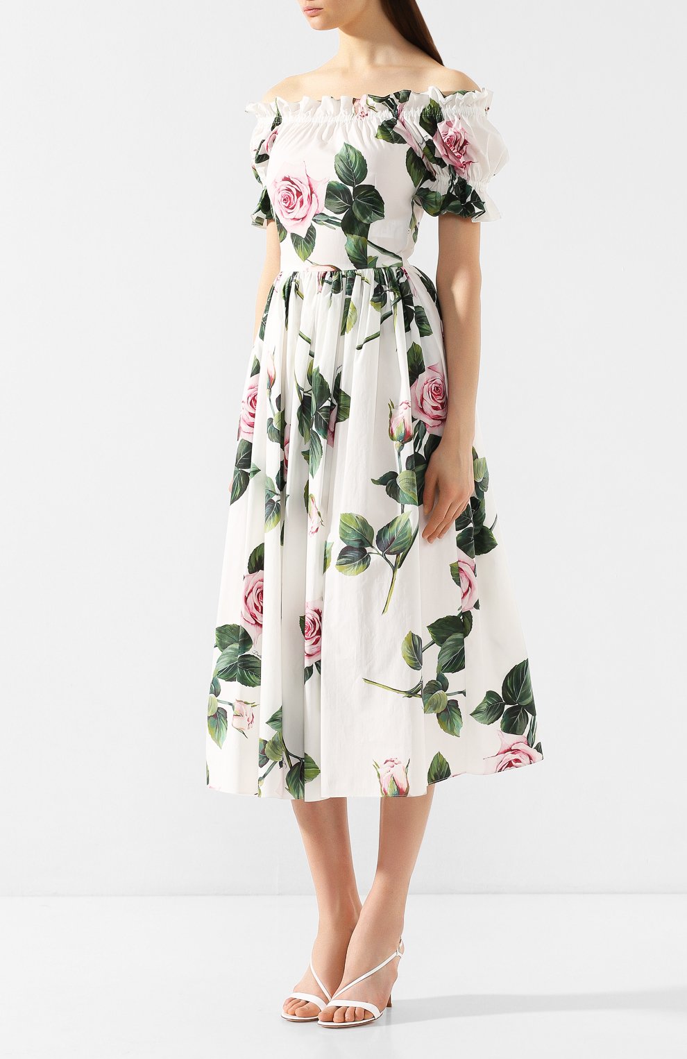 Хлопковое платье DOLCE & GABBANA, арт. F6H9ST/HS5FZ, фото 3