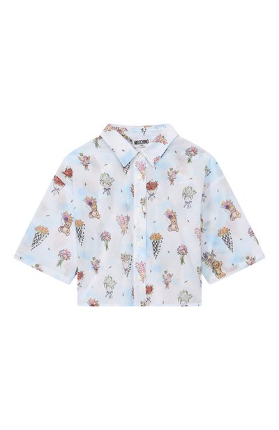 Хлопковая блузка MOSCHINO, арт. HDC02C/L1B14_001